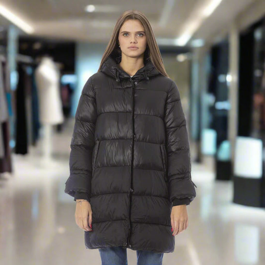 Chaquetas acolchadas de invierno negras para mujer de Baldinini Trend 