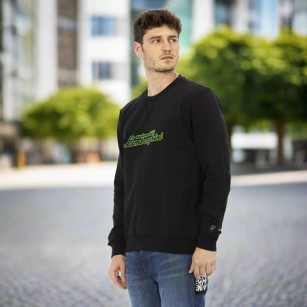 Automobili Lamborghini black & green Sweatshirts