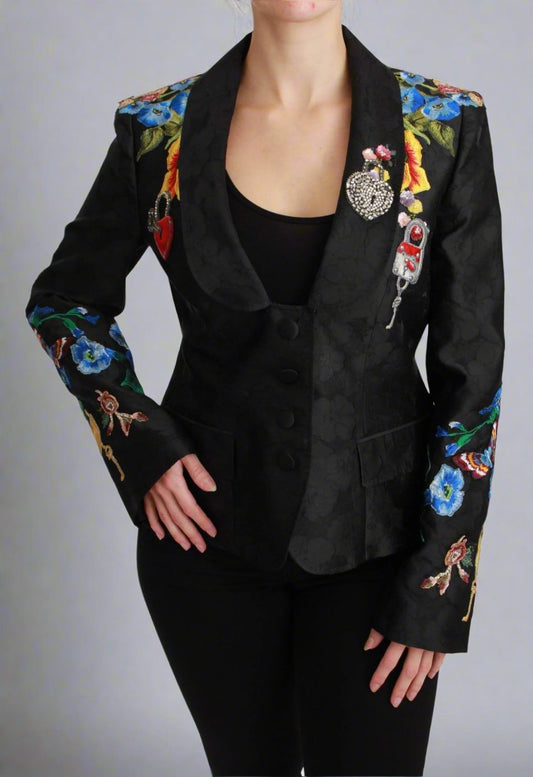 DOLCE &amp; GABBANA Blazer de brocado siciliano encantado