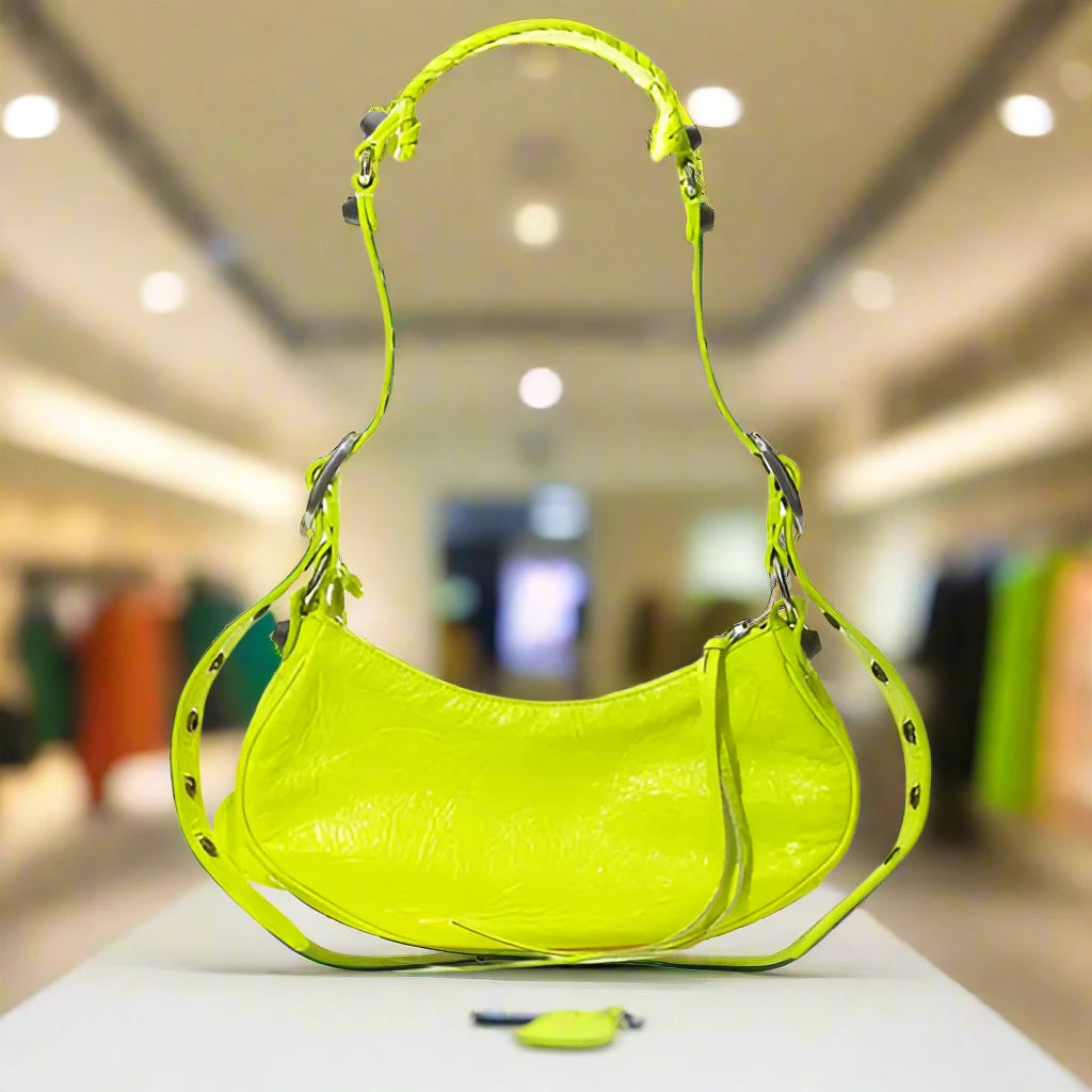 Balenciaga YELLOW LEATHER HANDBAG