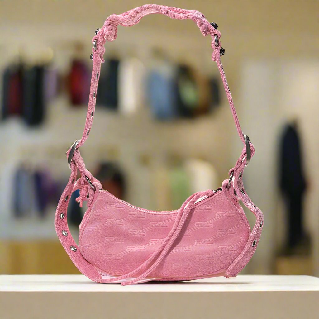 BALENCIAGA Elegant Cotton Candy Pink shoulder bag