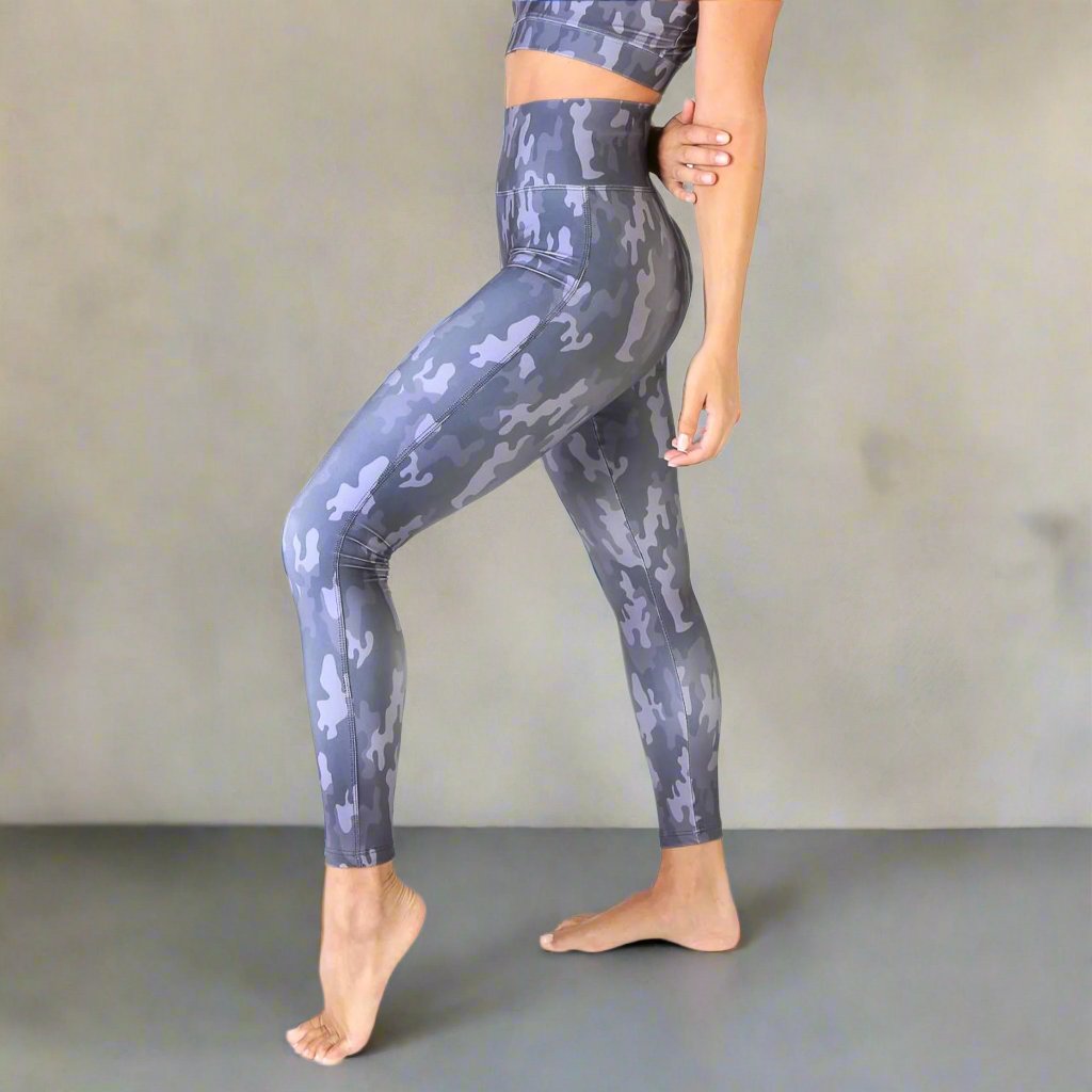 Bodyboo blue camo Leggings made in Italy