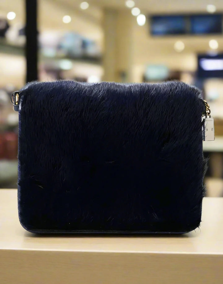 Dolce & Gabbana EXQUISITE BLUE MINK FUR SHOULDER BAG SKU BAG1196