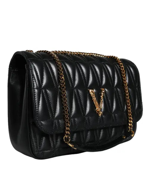 BOLSO BANDOLERA MINI DE PIEL NAPA NEGRO DE VERSACE