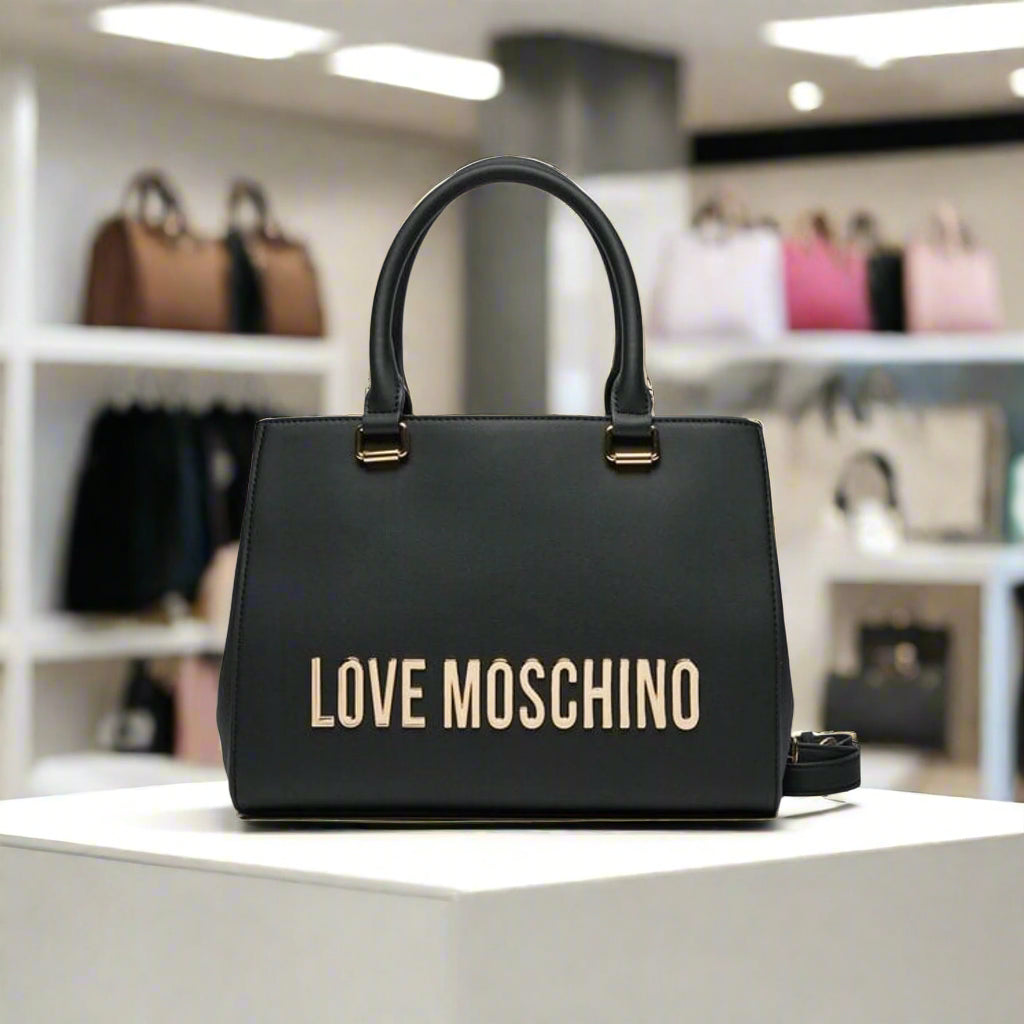 Love Moschino black synthetic Handbags