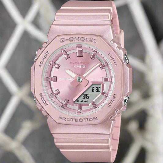 Casio unisex G-SHOCK pink digi-analog Watches