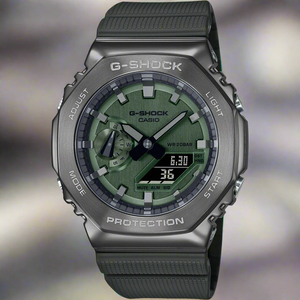 Casio men's green dial G-SHOCK Watches