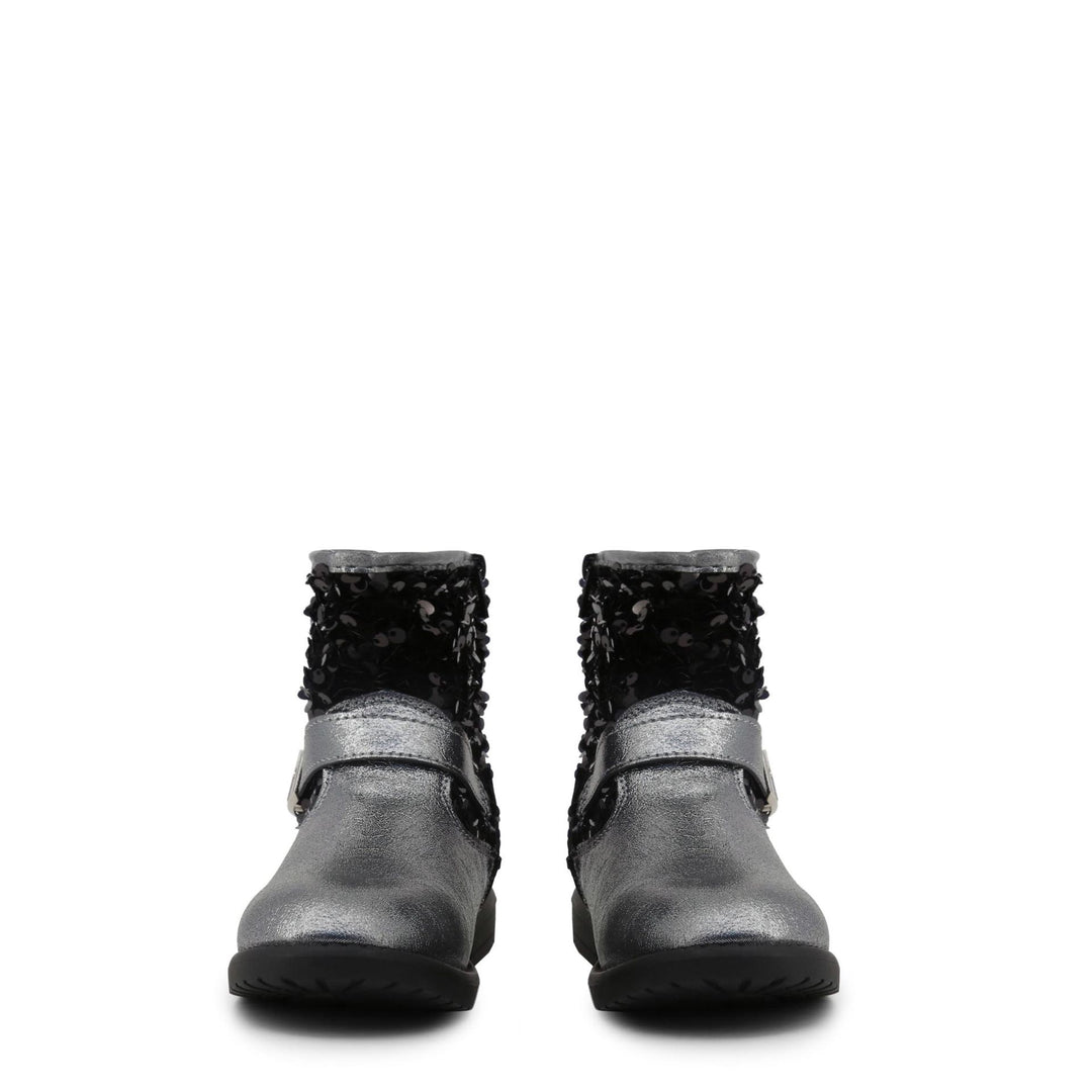 Bottines Shone Kids/Girls gris argenté 