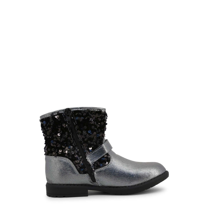 Bottines Shone Kids/Girls gris argenté 