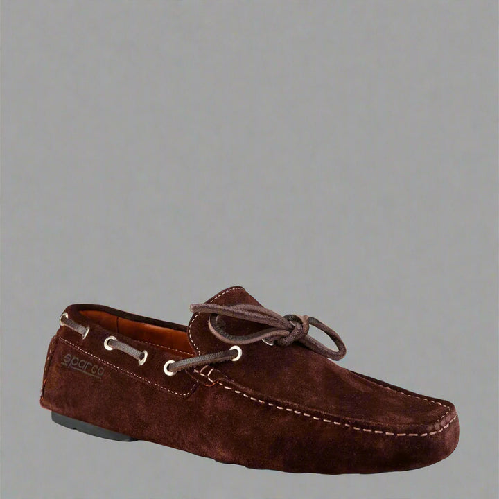 Sparco men's maroon suede Moccasins