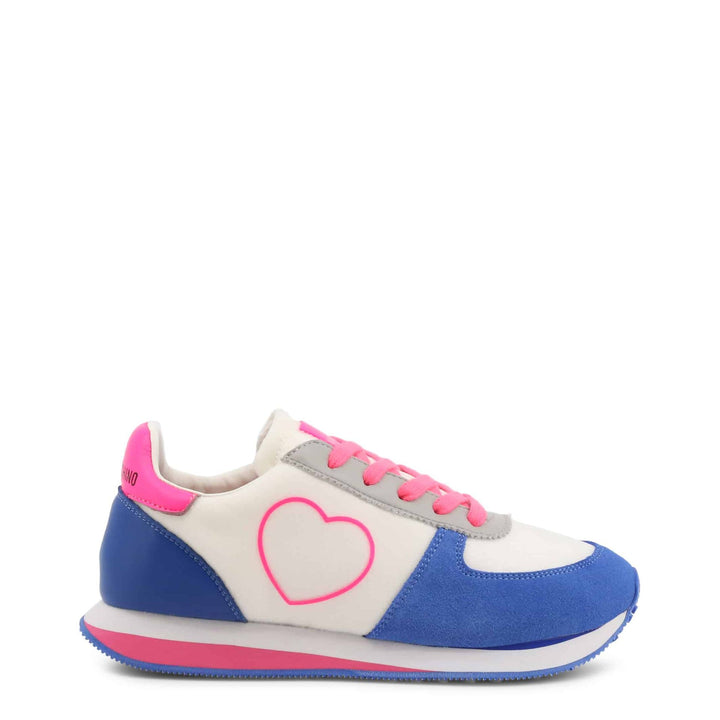 Love Moschino pink, white and blue Sneakers