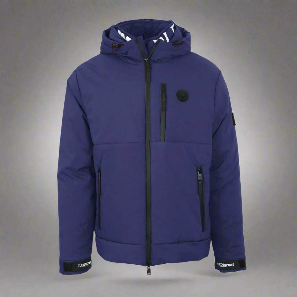 Plein Sport men's navy hooded winter Jackets