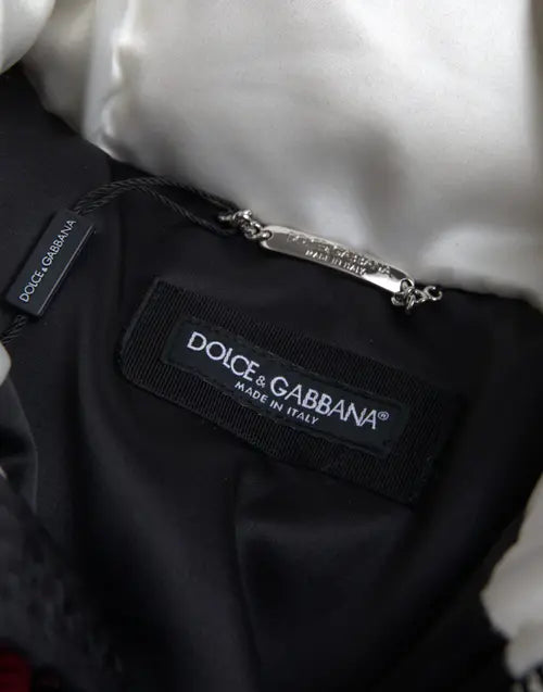 Dolce & Gabbana MULTICOLOR LOGO WINDBREAKER PUFFER JACKET