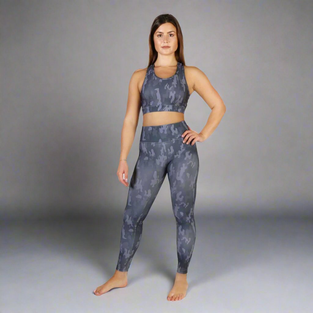 Bodyboo blue camo Leggings made in Italy