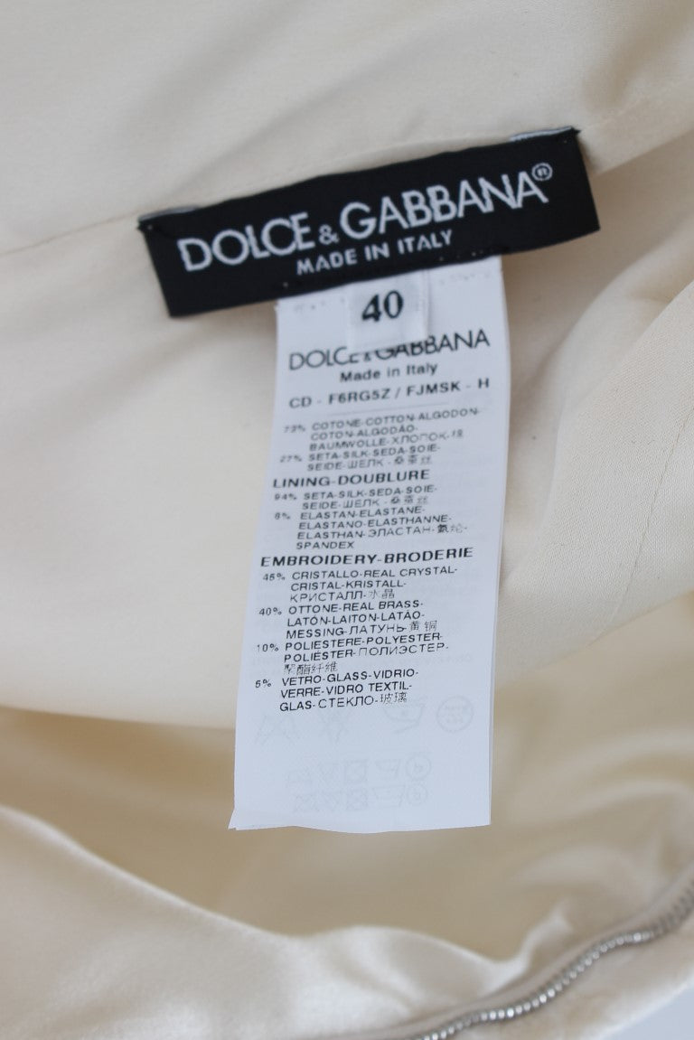 Robe fourreau élégante en brocart fleuri DOLCE &amp; GABBANA