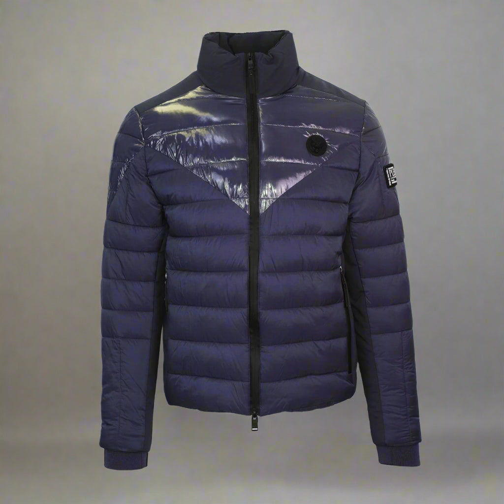 Plein Sport men's blue winter puffer Jackets