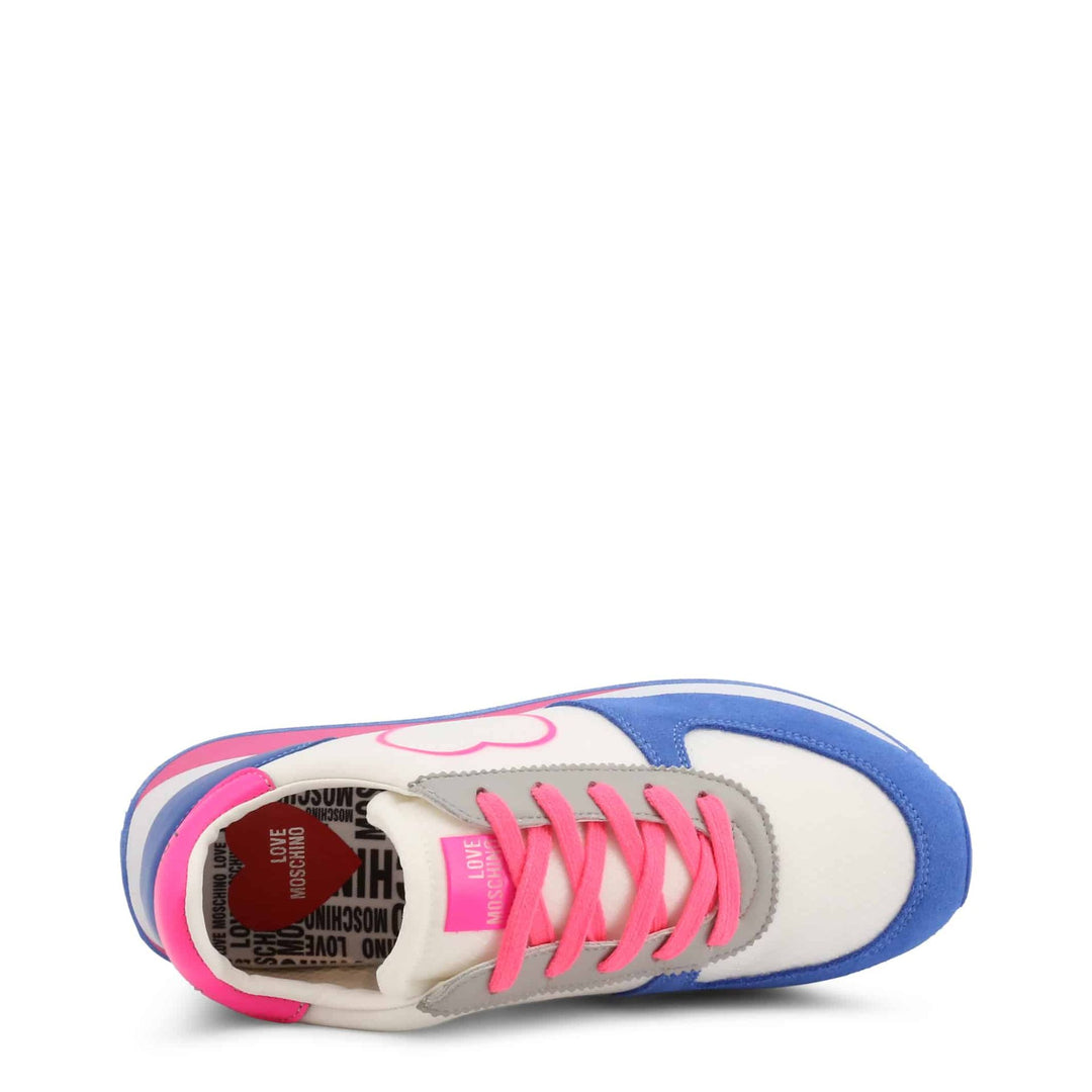 Love Moschino pink, white and blue Sneakers