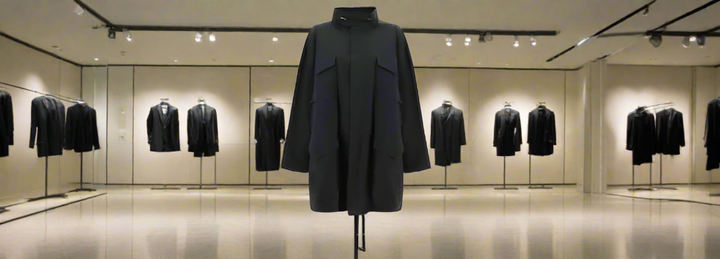 Chaqueta de algodón negra para mujer Margiela Italia 