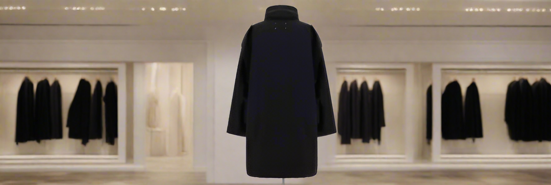 Chaqueta de algodón negra para mujer Margiela Italia 