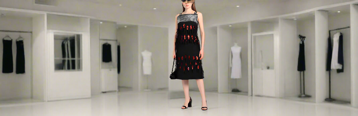 VESTIDO DE LANA NEGRO DE Maison Margiela 