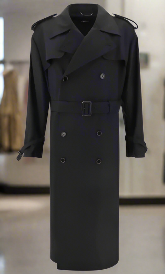 Dolce & Gabbana black TRENCH COAT ITALY