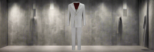 Brunello Cucinelli grey Alpaca men's Suit ITALY