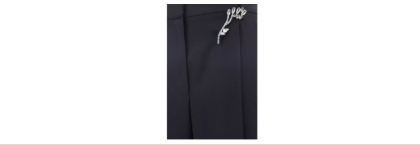 PANTALONES PRADA DE LANA NEGROS PARA MUJER ITALIA 