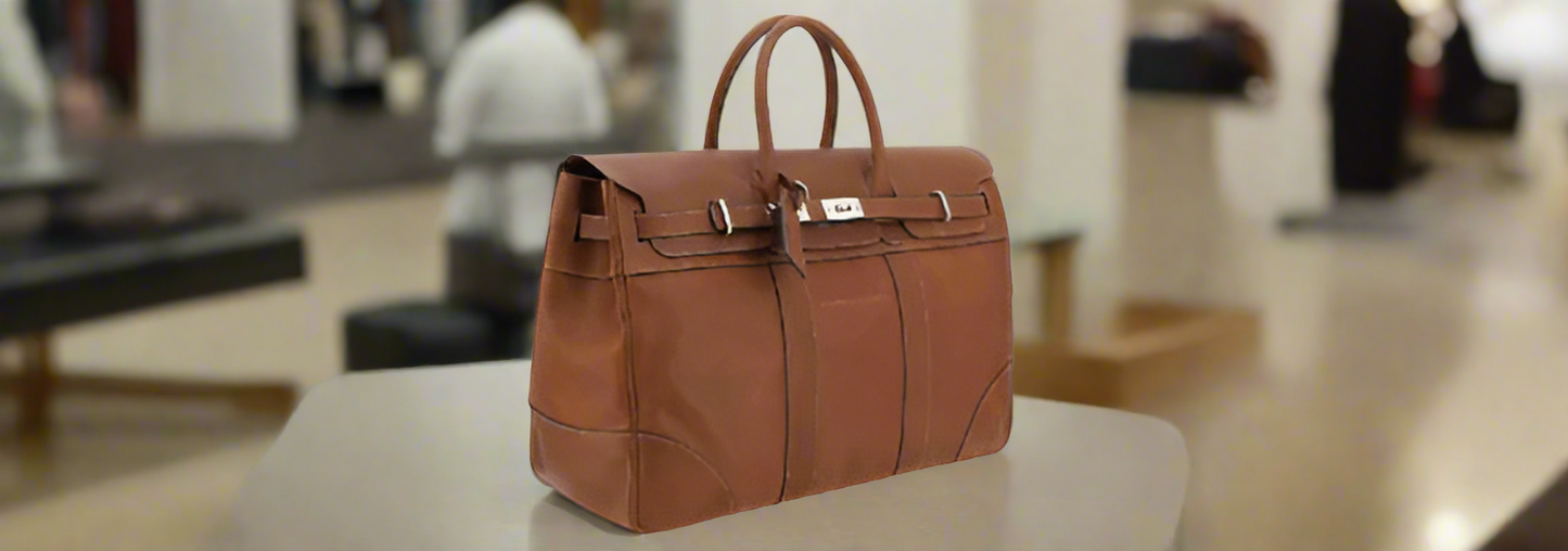 BOLSO DE VIAJE ITALIA DE PIEL MARRÓN PARA HOMBRE DE BRUNELLO CUCINELLI 