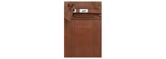 BOLSO DE VIAJE ITALIA DE PIEL MARRÓN PARA HOMBRE DE BRUNELLO CUCINELLI 