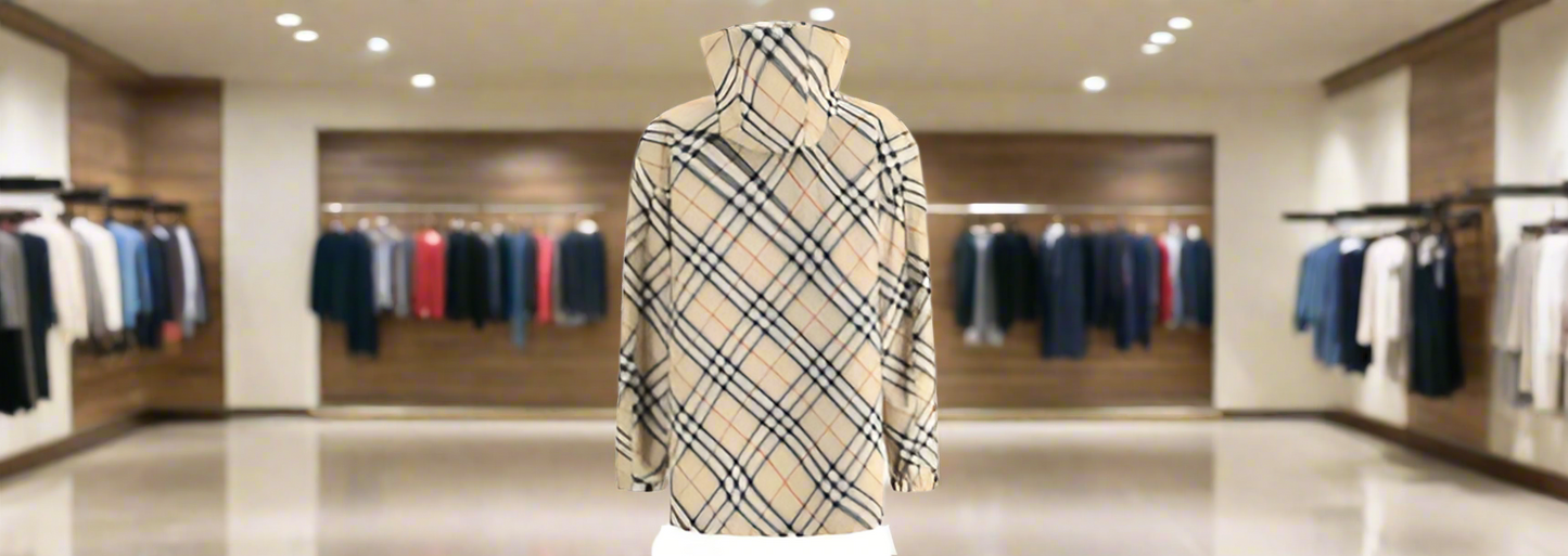 Burberry women's Check pattern jacket