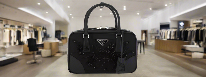 BOLSO DE HOMBRO PRADA NEGRO DE RE-Nylon ITALIA 