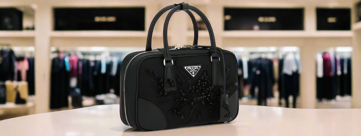 BOLSO DE HOMBRO PRADA NEGRO DE RE-Nylon ITALIA 