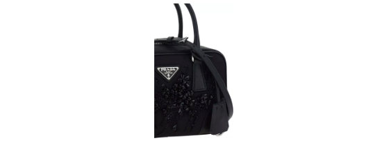 BOLSO DE HOMBRO PRADA NEGRO DE RE-Nylon ITALIA 