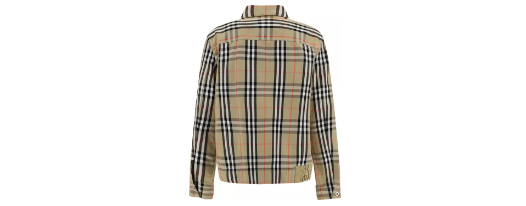 Chaqueta clásica de algodón a cuadros de BURBERRY 