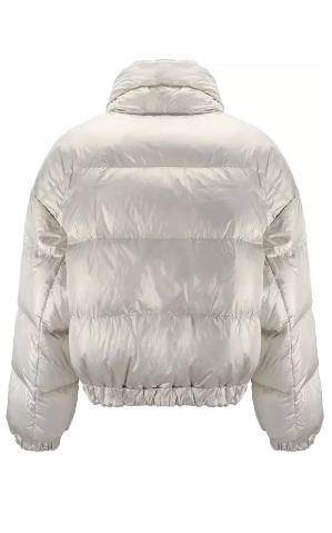 Brunello Cucinelli women's silver REVERSIBLE DOWN JACKET