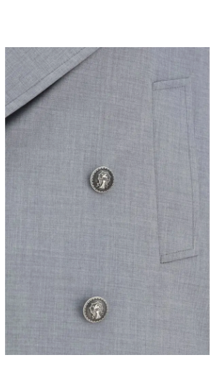 Gabardina gris de hombre Brunello Cucinelli ABRIGO ITALIA 