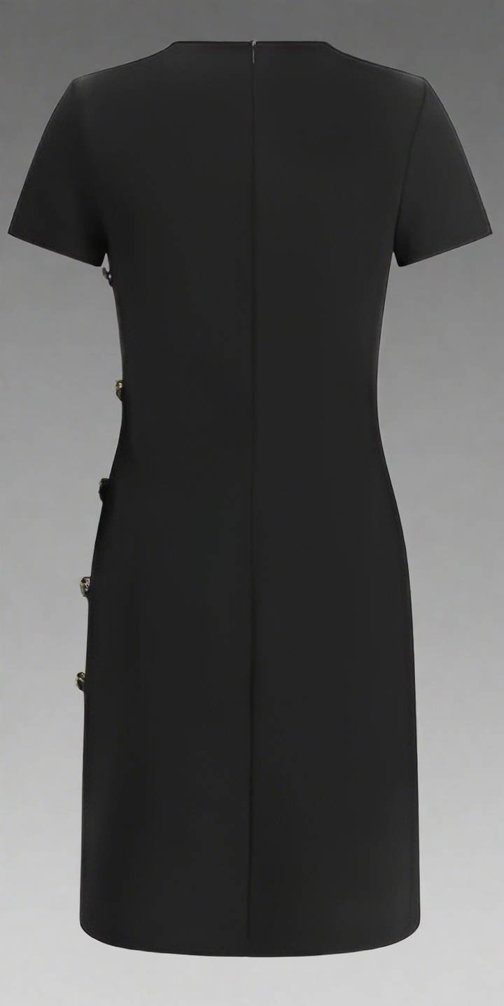 VESTIDO GIVENCHY CON BOTONADILLA LATERAL NEGRO 