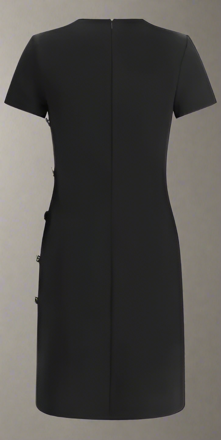 VESTIDO GIVENCHY CON BOTONADILLA LATERAL NEGRO 