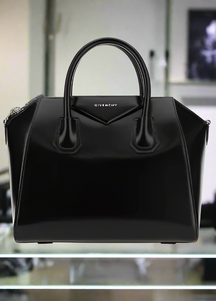 BOLSO DE MANO ANTIGONA DE PIEL NEGRA DE GIVENCHY 