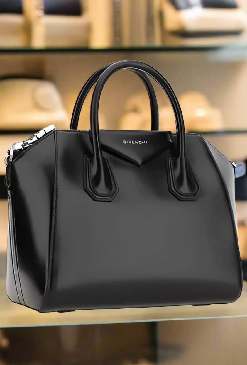 BOLSO DE MANO ANTIGONA DE PIEL NEGRA DE GIVENCHY 