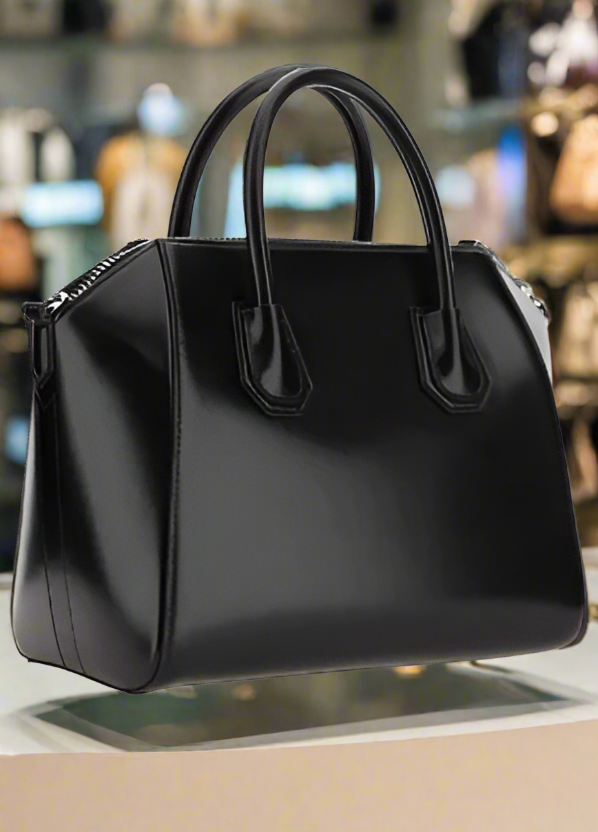 BOLSO DE MANO ANTIGONA DE PIEL NEGRA DE GIVENCHY 