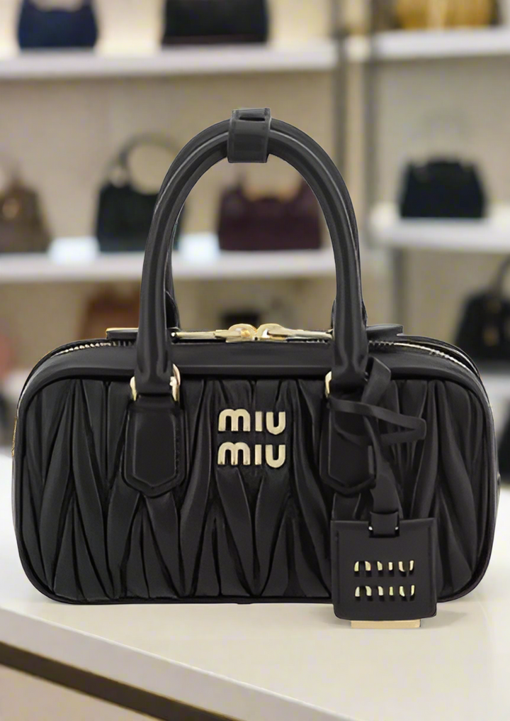 BOLSO DE MANO ARCADIE MINI NEGRO MIU MIU ITALIA 