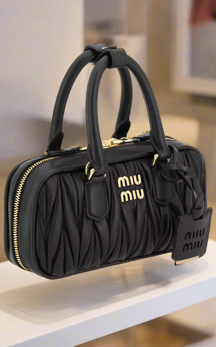 BOLSO DE MANO ARCADIE MINI NEGRO MIU MIU ITALIA 