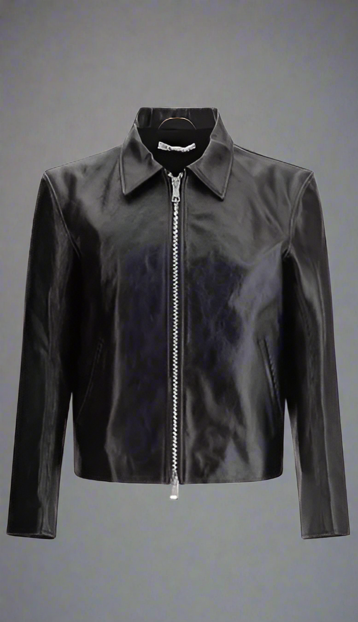 Veste en cuir noir pour femme OUR LEGACY 