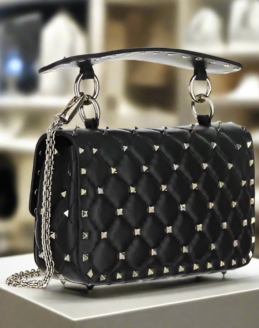 BOLSO PEQUEÑO DE PIEL ROCKSTUD SPIKE DE VALENTINO GARAVANNI 