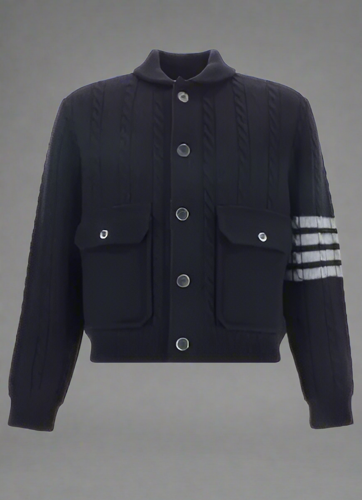 THOM BROWNE men's 4 stripe virgin wool JACKET