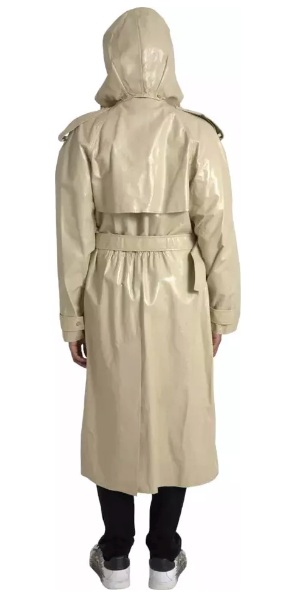 CHAQUETA TRENCH DE PIEL DE CORDERO BEIGE PARA HOMBRE DE BOTTEGA VENETA