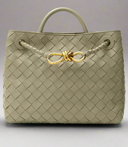 Bottega Veneta GREEN LEATHER HANDBAG