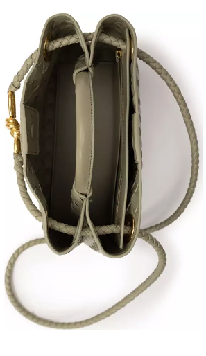 BOLSO DE MANO DE PIEL VERDE DE BOTTEGA VENETA