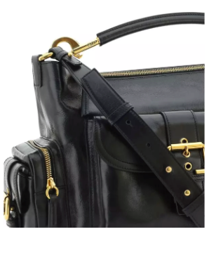 Chloé black leather camera bag